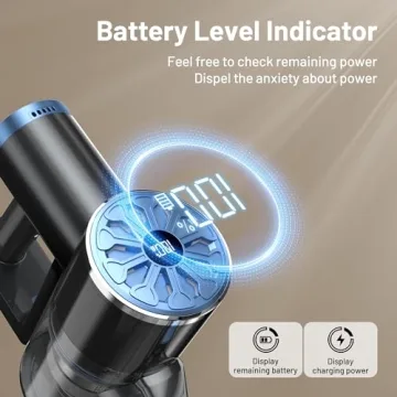 Cordless Vacuum with 25Kpa Suction and Self-Standing Function