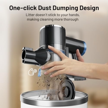 Cordless Vacuum with 25Kpa Suction and Self-Standing Function