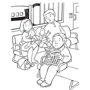 Exciting My Plane Trip Coloring Book for Kids
