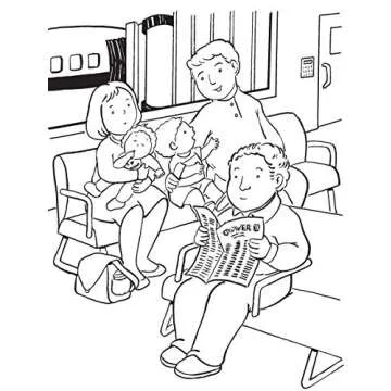Exciting My Plane Trip Coloring Book for Kids