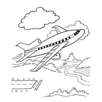 Exciting My Plane Trip Coloring Book for Kids