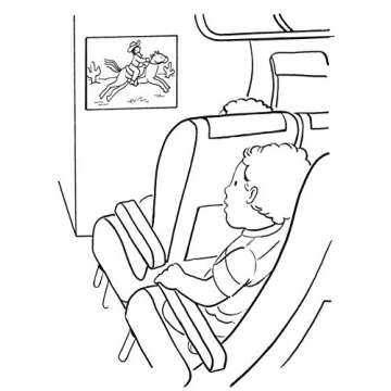 Exciting My Plane Trip Coloring Book for Kids