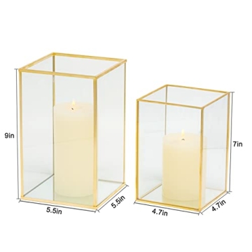 Elegant Gold Hurricane Candle Holder Set for All Occasions