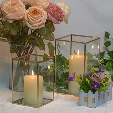 Elegant Gold Hurricane Candle Holder Set for All Occasions