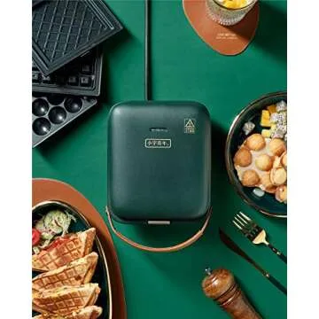 3-in-1 Sandwich Waffle Eggette Maker for Portable Cooking