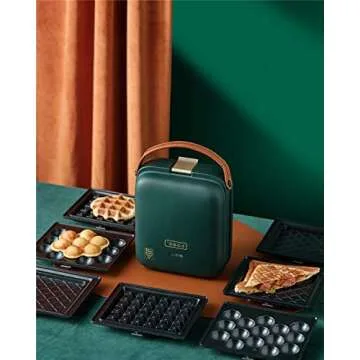 3-in-1 Sandwich Waffle Eggette Maker for Portable Cooking