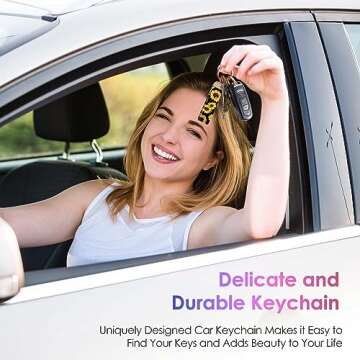 Gerkia Leather Car Keychain - Stylish and Durable Key Organizer