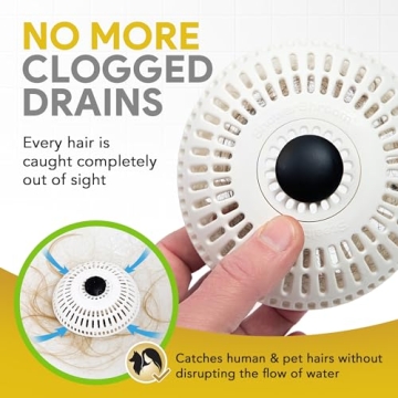 ShowerShroom Stealth Hair Drain Catcher for Clog-Free Showers