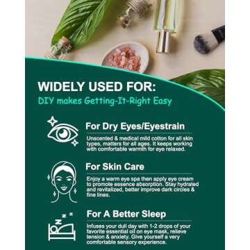 16 Packs Steam Eye Masks for Dry Eyes, SPA Warm Eye Mask, Relief Eye Fatigue Hot Sleep Eye Mask for Puffy Eyes Mask, Disposable Moist Heating Compress Pads for Sleeping, Christmas Gift, Unscented