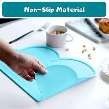 Silikong Non-Slip Silicone Placemats - Kids' Dining Must-Have