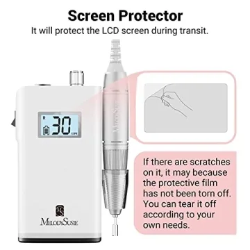 MelodySusie Rechargeable 30000 RPM Nail Drill SC320H