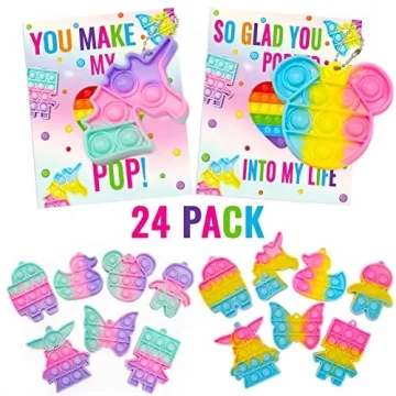 ORIENTAL CHERRY Valentine Cards with Fidget Bubbles