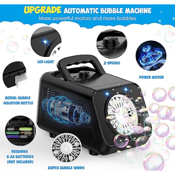 Yucmed Bubble Machine - Bubbles for Kids & Parties