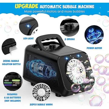 Yucmed Bubble Machine - Bubbles for Kids & Parties
