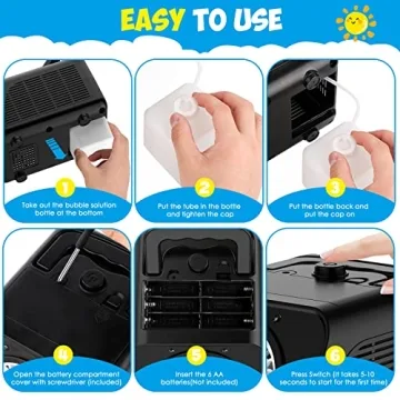 Yucmed Bubble Machine - Bubbles for Kids & Parties