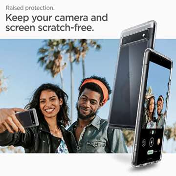 Spigen Ultra Hybrid Case for Pixel 6a - Crystal Clear Protection