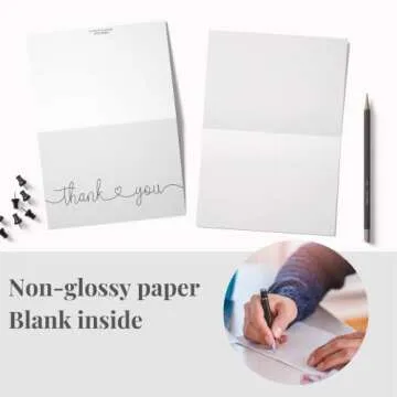 Premium Thank You Cards with Envelopes - Bulk Set of 20 4x6
