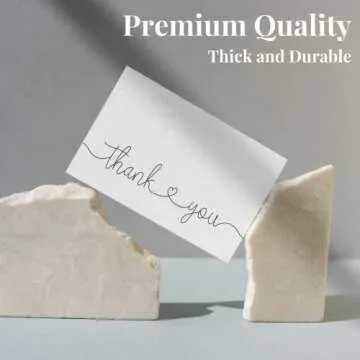 Premium Thank You Cards with Envelopes - Bulk Set of 20 4x6