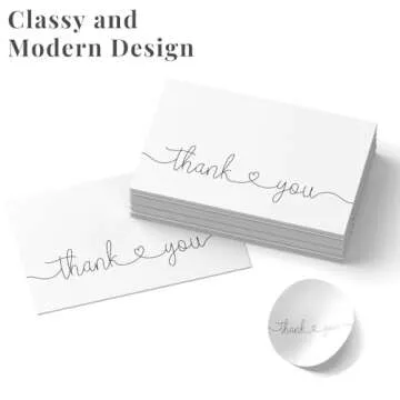 Premium Thank You Cards with Envelopes - Bulk Set of 20 4x6