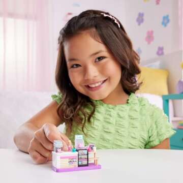 Barbie Mini BarbieLand Collectible Bakery Playset with 1.5-Inch Doll, Coffee Maker Station, Pastry D...