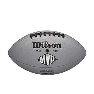 Wilson NFL MVP Football - Official Size, Grey