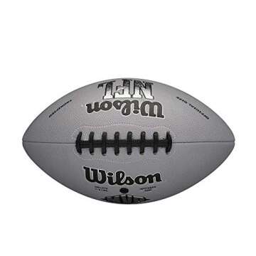 Wilson NFL MVP Football - Official Size, Grey