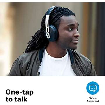 Sennheiser Momentum 3 Wireless Noise Cancelling Headphones with Alexa, Auto On/Off, Smart Pause Functionality and Smart Control App, Black Black (Renewed)