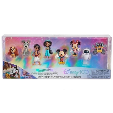 Limited Edition Disney100 Love Stories 8-Piece Figure Pack