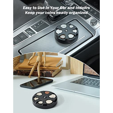 JOYTUTUS Portable Coin Organizer for Easy Change Storage