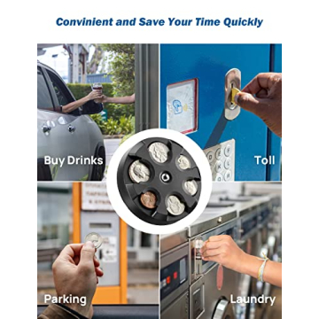 JOYTUTUS Portable Coin Organizer for Easy Change Storage