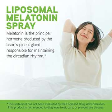 DAVINCI Labs Liposomal Melatonin Spray - Sleep Support Supplement - Bedtime Spray with 3mg Melatonin Per Serving, Fast-Acting Formula, Promotes Restful Sleep* - 30 mL