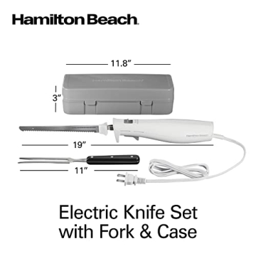 Electric Knife Set with Reciprocating Blades by Hamilton Beach