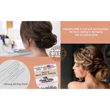 Heavy Duty Snagless Hairpins for Dreadlocks & Thick Hair