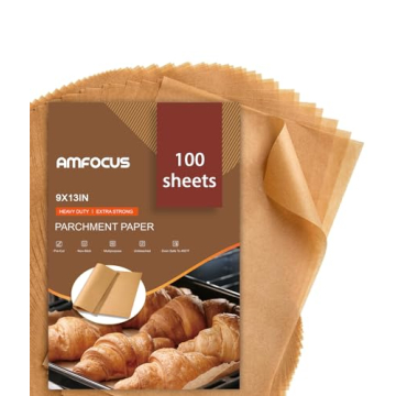 Parchment Paper Sheets 9x13 In - 100PCS Non-Stick Baking Paper