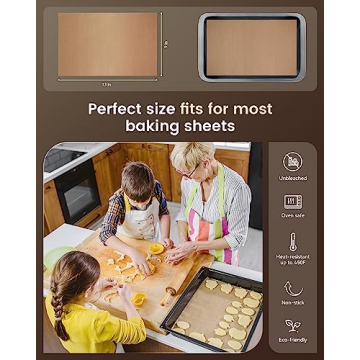 Non-Stick Parchment Paper Sheets for Baking 9x13