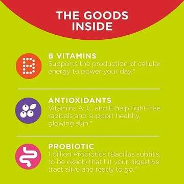 Olly Multi + Probiotic Adult Multivitamin Gummy, 1 Billion CFUs, Digestive and Immune Support Chewable Supplement, Tropical Twist, 35 Day Supply - 70 Count