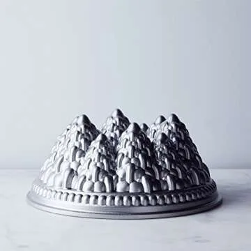 Nordic Ware Pine Forest Bundt Pan 9 Cup Silver