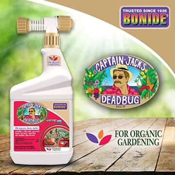 Bonide Captain Jack's Deadbug Brew, 32 oz Ready-to-Spray Outdoor Insecticide and Mite Killer for Org...