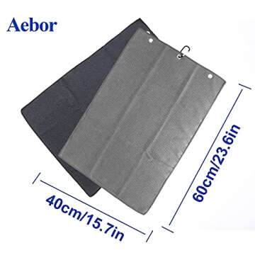Aebor Golf Towels and Brush Tool Kit - Essential Golf Gear