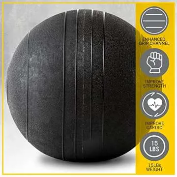 Everlast 15lb Flex Slam Ball for Superior Workouts