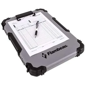 Durable Flambeau Contractor Clipboard with Storage