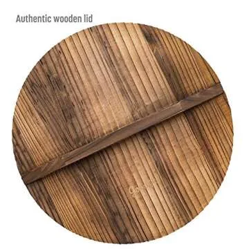 Goodful 13-Inch Hammered Wok Pan with Lid, Non-Stick