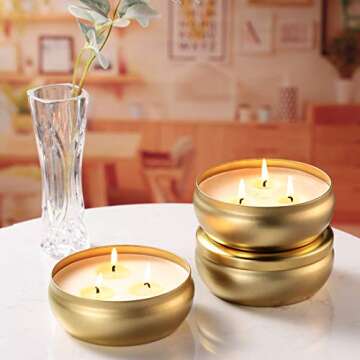 Tuyai Citronella Candles Gift Set - Indoor & Outdoor 3-Wick Soy Wax