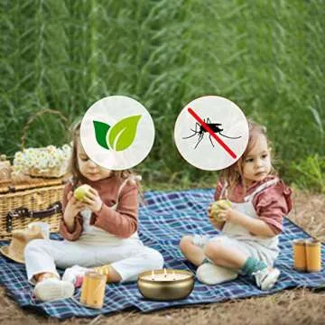 Tuyai Citronella Candles Gift Set - Indoor & Outdoor 3-Wick Soy Wax