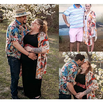 Floral Print Kimono Cardigan for Women Casual Cover Up