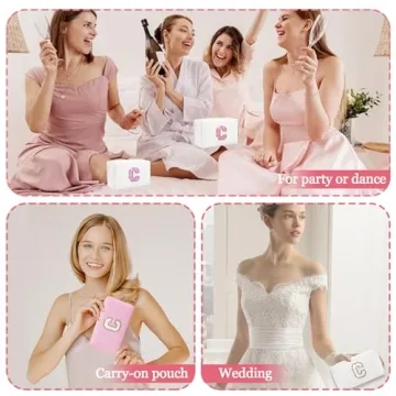 Stylish Personalized Initial Letter Makeup Bag for Women