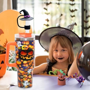 Halloween Silicone Straw Cover Caps for Stanley Cups - 5PCS