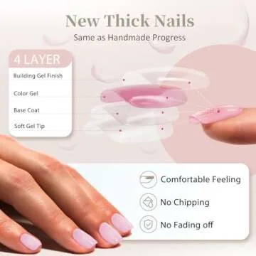 Black Press on Nails Short Medium Square Glue on Nails Set,Xcreando Summer Square Fake Nails Short Coffin Nails Press ons Gel Nails Medium Length False Nails For Women 24 Pcs