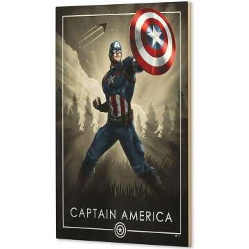 Captain America Wall Art for Home Decor