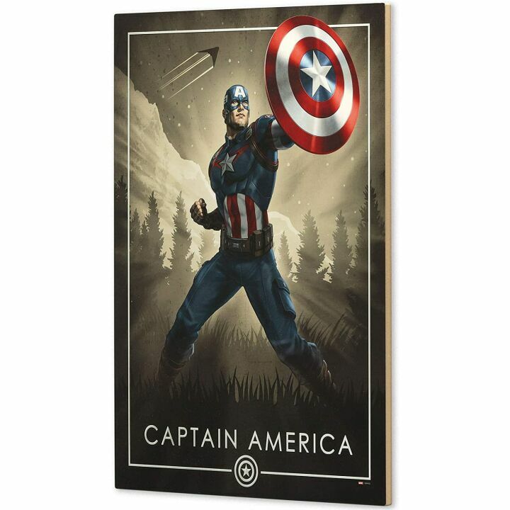 Captain America Wall Art for Home Decor